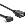 15cm USB 2.0 A female to 90 degree right angle micro 5pin male data OTG usb cable Support Custom or OEM order
