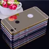Luxury Aluminum Mirror Bumper Case for Huawei Y6 II Back Cover Case