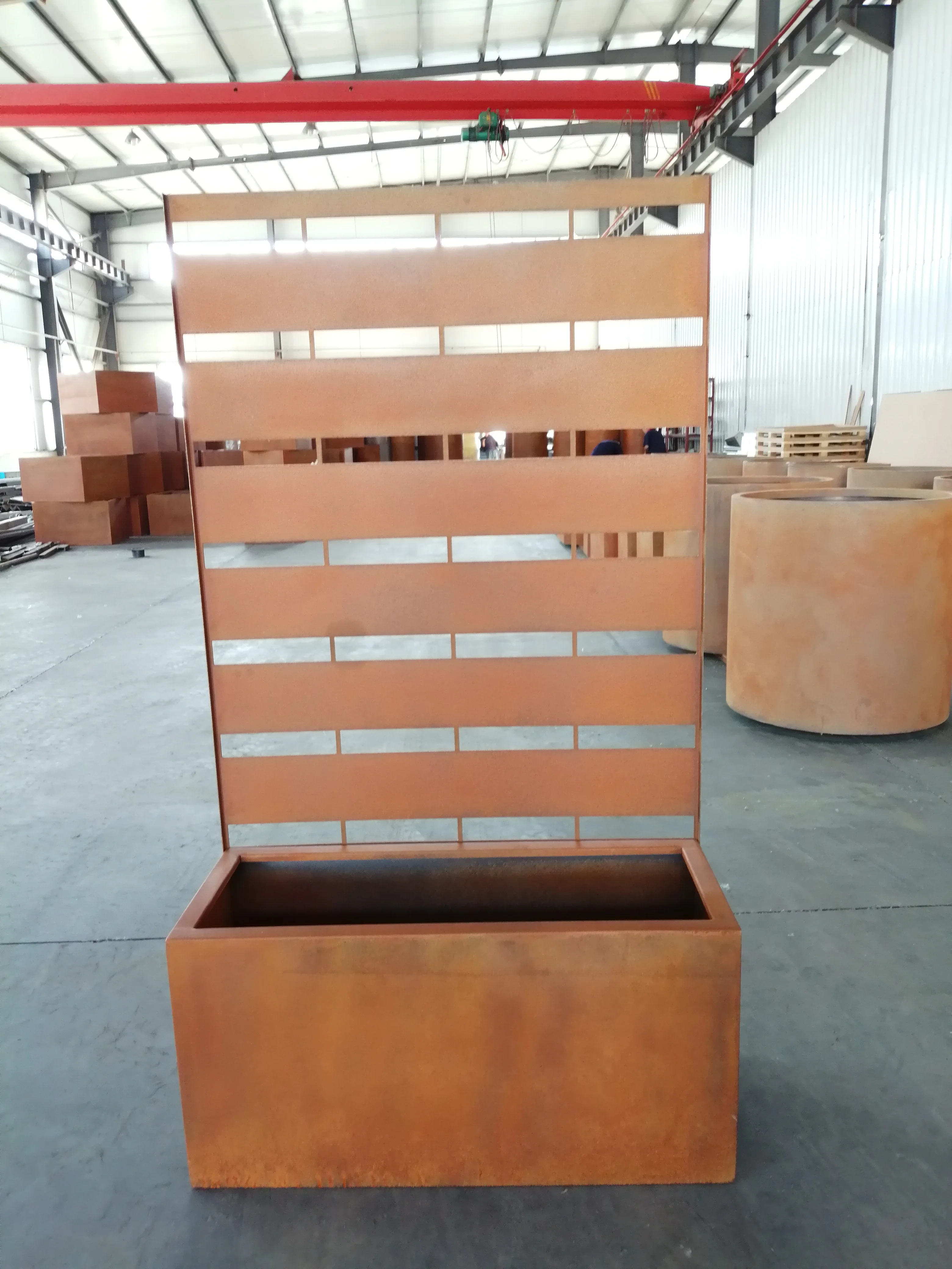 Garden Screen With Planter Boxes Buy Decorative Corten Steel Planter