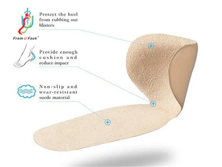 Zrwg05 Heel Pads Grips Liners Back Heel Cushion Insoles For High Heels
