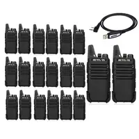

20Pack Cheap Walkie Talkies Retevis RT22 License-free For Bus Warehouse VOX Emergency Alarm16CH Two Way Radio+Programming Cable