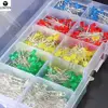 Lonten 500Pcs 3mm Ultra Bright LED Lights Lamp Emitting Diodes Assortment Component Kit Convenient for DIY Electric Unit Diode K
