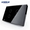 Livolo US Standard AC 110~250V Touch Sensor Light Switch with LED Indicator VL-C304-82