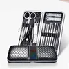 2018 Travel stainless steel nail tool leather set manicure18pcs fashion promotional cosmetic manicure pedicure set kit tool