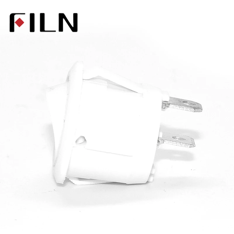 20mm Diameter Small Round Boat Rocker Switches White Mini Round Black