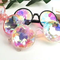 

Kaleidoscope Glasses Rave EDM Sunglasses Diffracted Rainbow Festival Party Lens