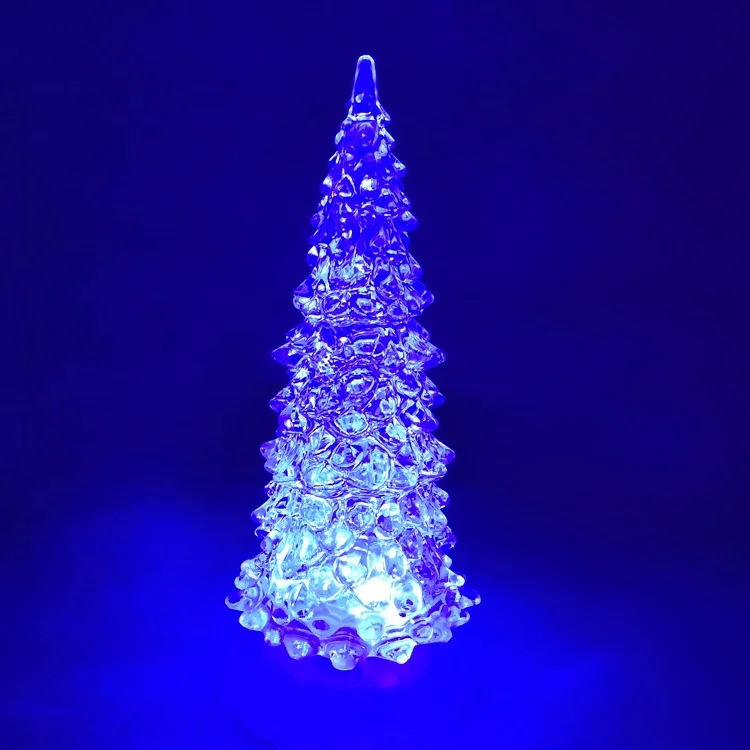 Ornaments decorations artificial acrylic LED christmas tree tea light candles