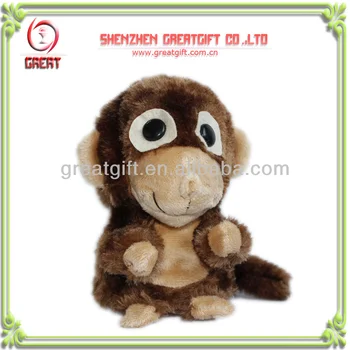 rollover laughing monkey plush toy