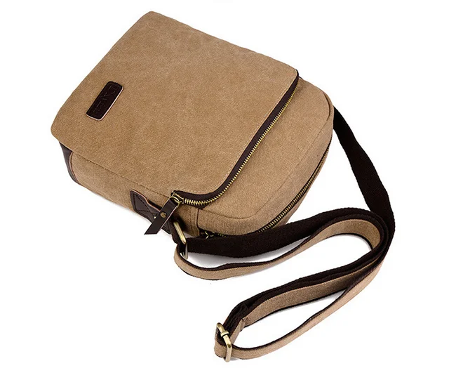 Small Mens Canvas Documents Briefcase Shoulder Bag Buy Briefcase