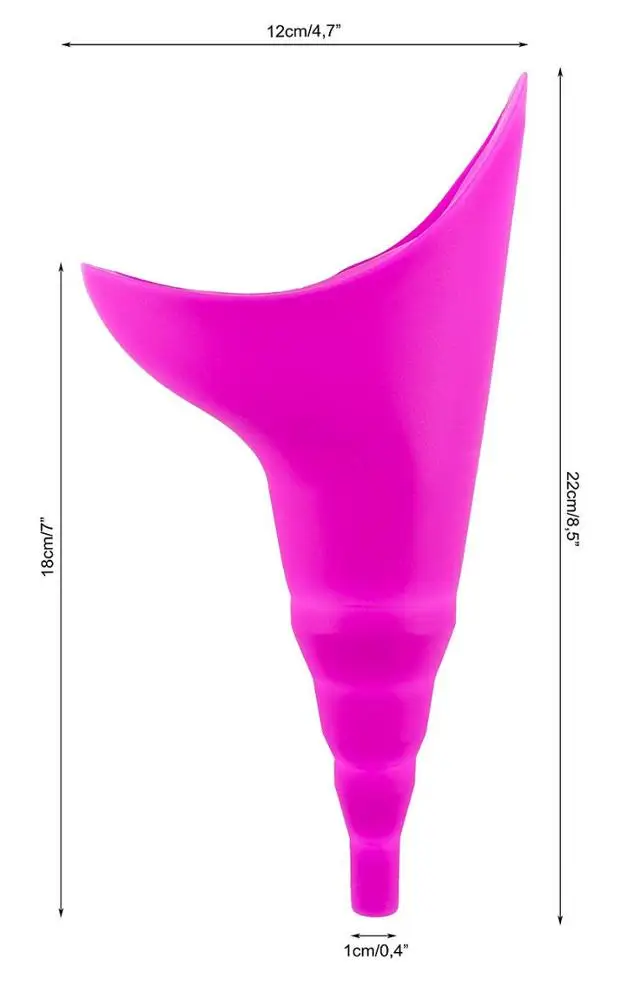 
Outdoor Standing Pee Urinal Toilet Device Reusable FDA Collapsible Silicone Women Urinal Funnel 