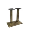 2018 High Quality Rectangle Antique Bronze Table Base Dining Table Base