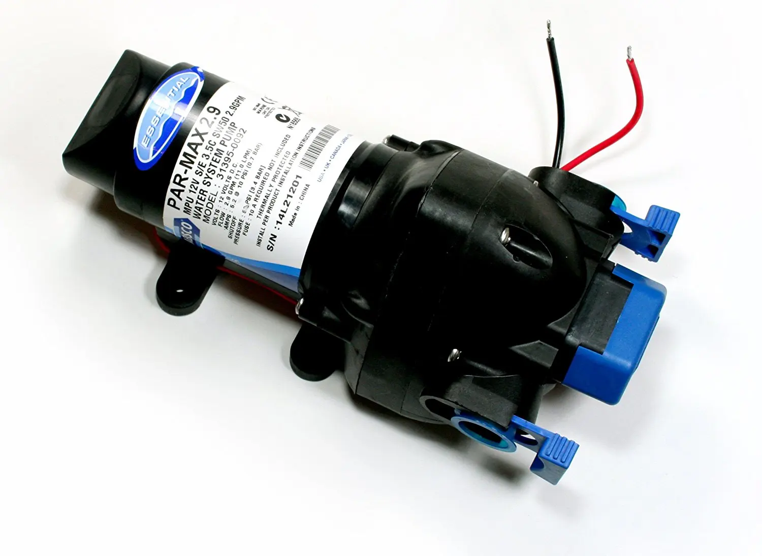 JABSCO PARMAX 2.9GPM AUTOMATIC WATER PRESSURE PUMP