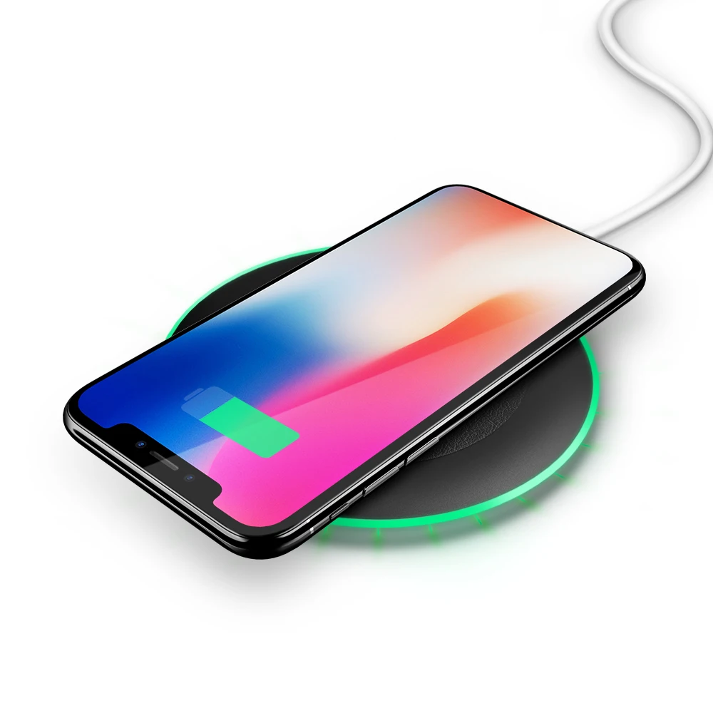 Mcdodo 10W Fast Wireless Charger for iphone and android, Mobile Wireless Charger, Phone Wireless Charger with LED flashing light