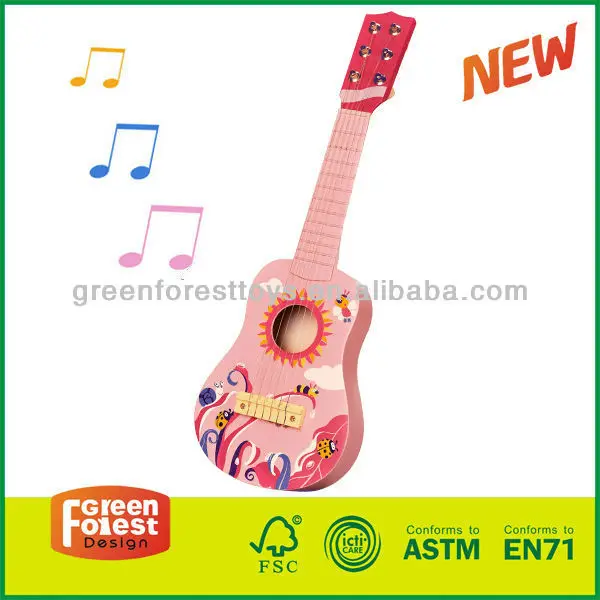 guitarra de juguete de madera para niños