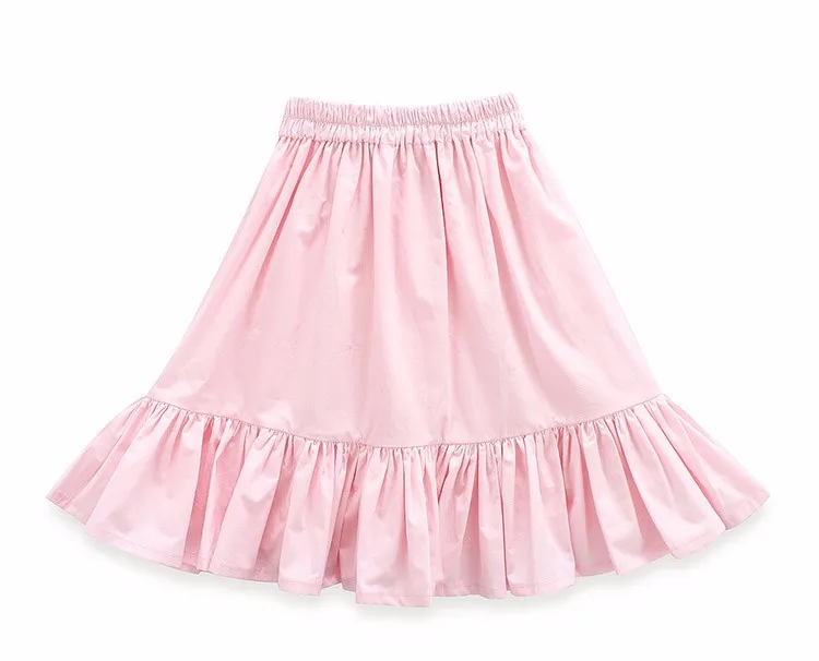2018 New Style Girls Pink Skirt Ruffle Design With Bow Lovely Kids ...