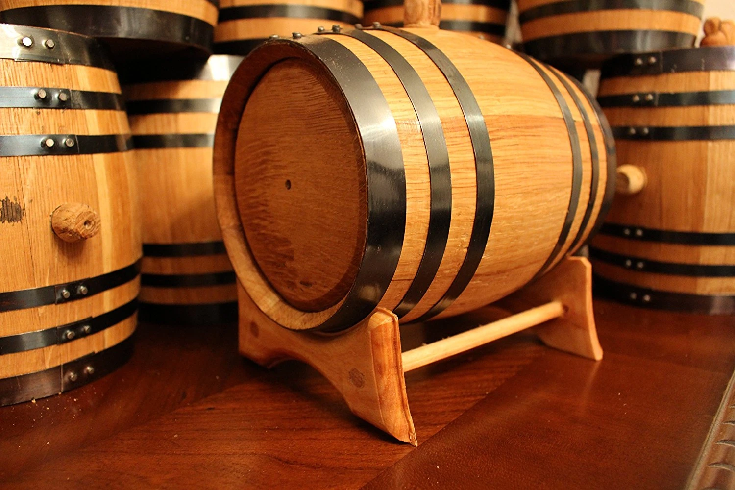 Hot Sale Black Steel Hoops Oak Wine Barrels With Liner Tank Buy Oak