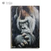 3D grorilla pictures poster color painting animal sculpture home decor for living room