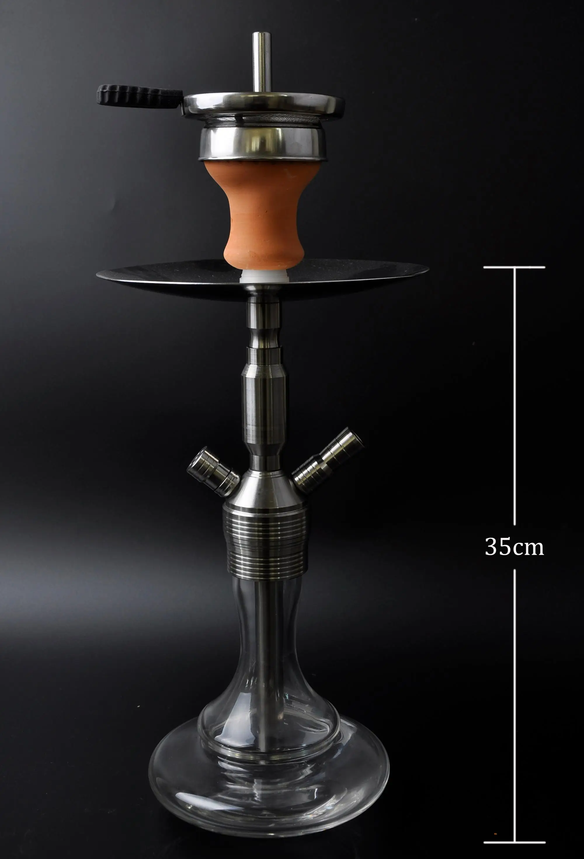 2018 New High Quality Glass Shisha Premium Stainless Steel Shisha