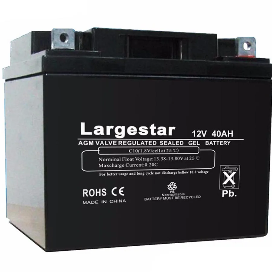 
Medium size Sealed gel UPS 40AH 12 volt car power super li ion battery 