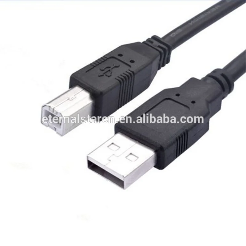 

USB 2.0 Printer charging data cable A Male to B Male 50cm, Black