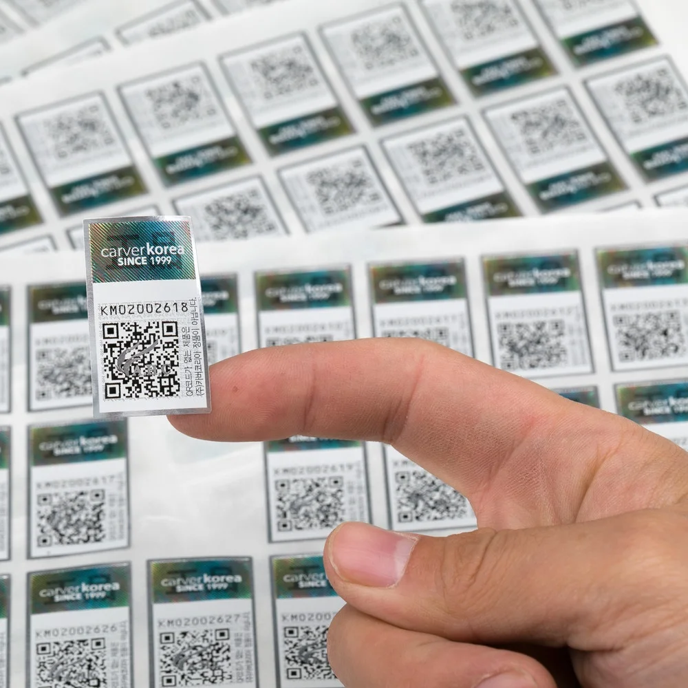 Laminated Paper Printing Waterproof Paper Qr Code Label Sticker Buy