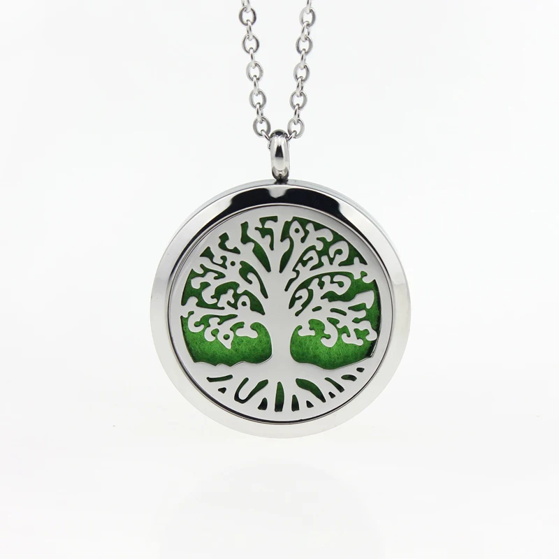 

wholesale Aromatherapy Essential Oil Locket Diffuser Necklace, Sliver