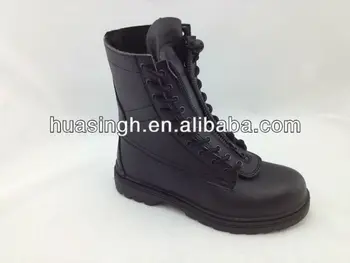 front zip duty boots