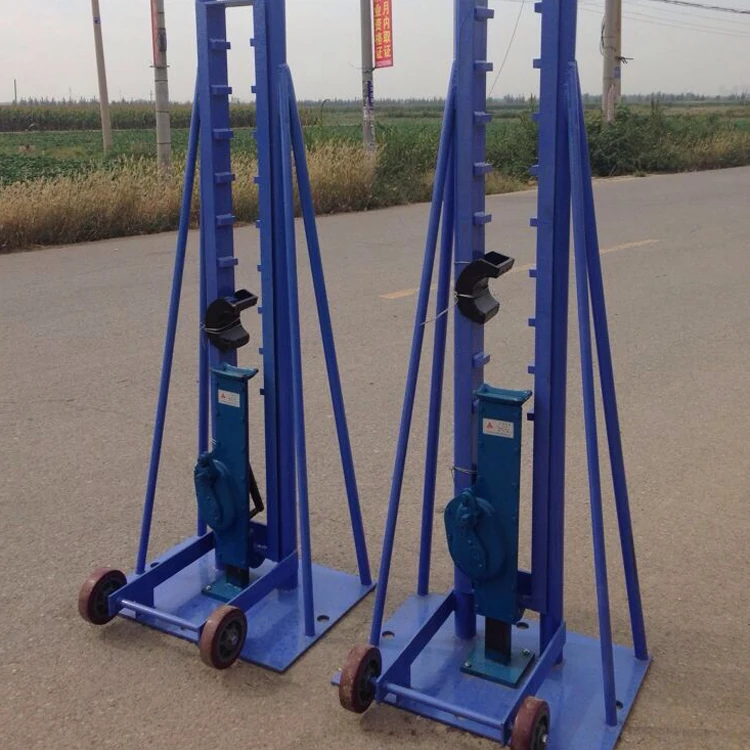 Cable Drum Lifting Trestle Tripod Hydraulic Hand Jacks Cable Drum Screw Jacks Are Easily
