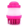Silicone Pet Massage Brush Pet Scrubber Shampoo Silicone Dog Cat Bath Cleaning Brush