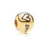Slovehoony True Uniqueness Charm Gold plated One Million silver beads for jewelry making