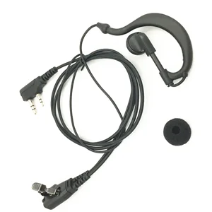RISENKE EH6 2 Wire G Shape Headset Mic PTT Walkie Talkie