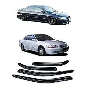Rear Smoke Sun//Rain Guard Vent Shade Window Visors VioGi Fit 98-02 Honda Accord 4-Door Sedan 4pcs Front