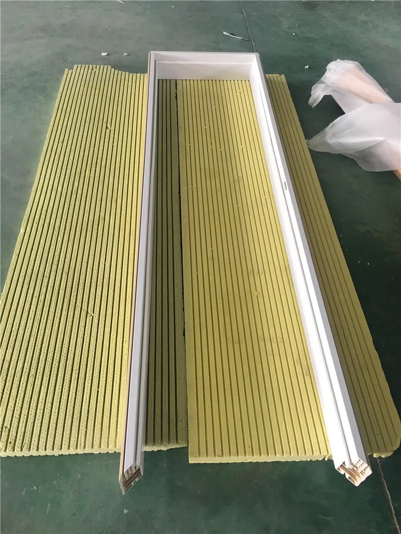 Pvc Covered Laminated Coated / Painting Door Jamb Casing Wpc Hollow Pvc