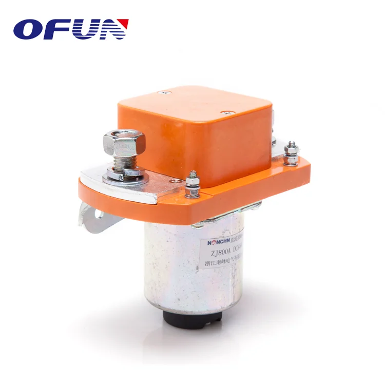 OFUN Forklift Part Winch Single Pole Type Dc Contactor Relays 12V 800A