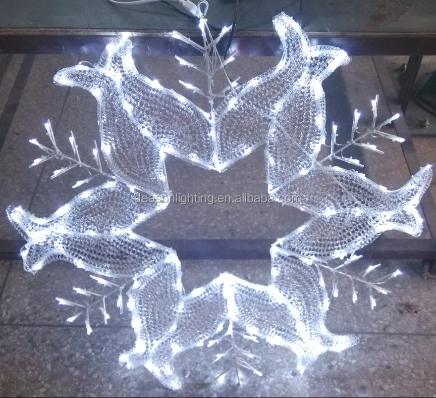 Large Outdoor Lighted Snowflakes - Buy Led Big Snowflake Light ...