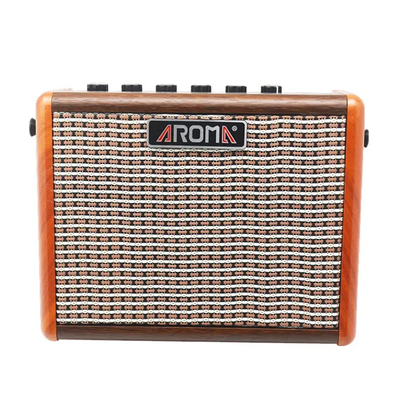 

AROMA AG-15A Charging guitar amplifier 15 watt amp for electric acoustic guitar made in China With Blueteeth Function, N/a