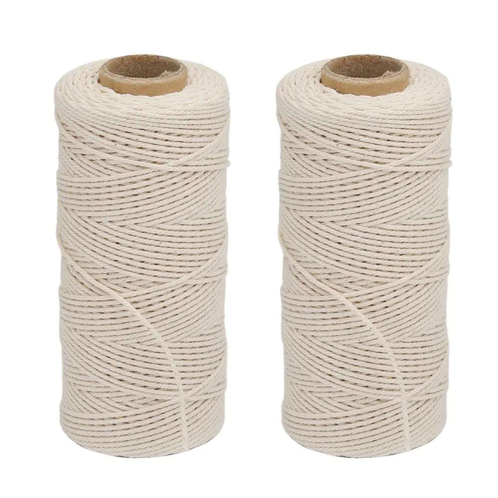 Bright Orange White WINGONEER® Black WINGONEER 4pcs 100M Wine String Durable Cotton Bakers Twine Heavy Duty Cotton Crafts Twine 2 mm for Packing Twine String Decorations