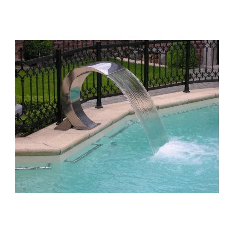 

Outdoor Water Feature Spa Waterfall Swimming Pool Water Blade Waterfall, Silver or golden