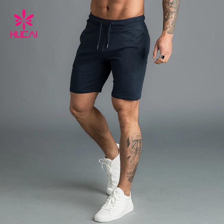 High Quality Custom Cotton Polyester Plain Jogger Sweat Shorts Wholesale