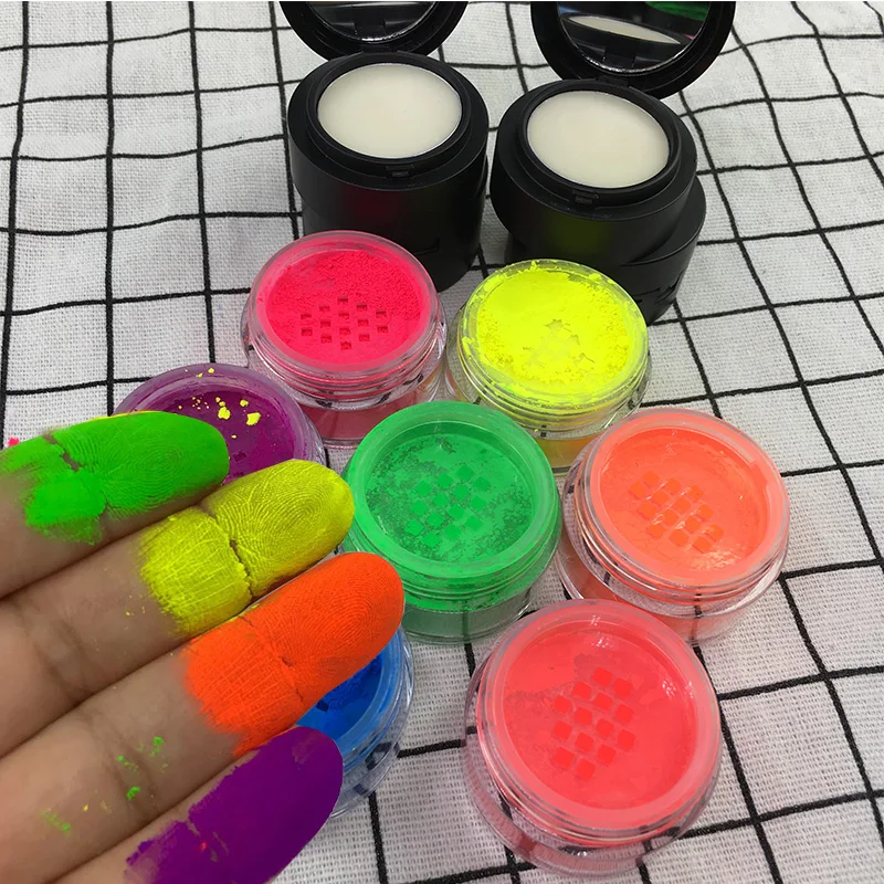 

Wholesale 7 Colors Single Eyeshadow Primer With Loose Neon Pigment Eyeshadow, 7 color for you pick