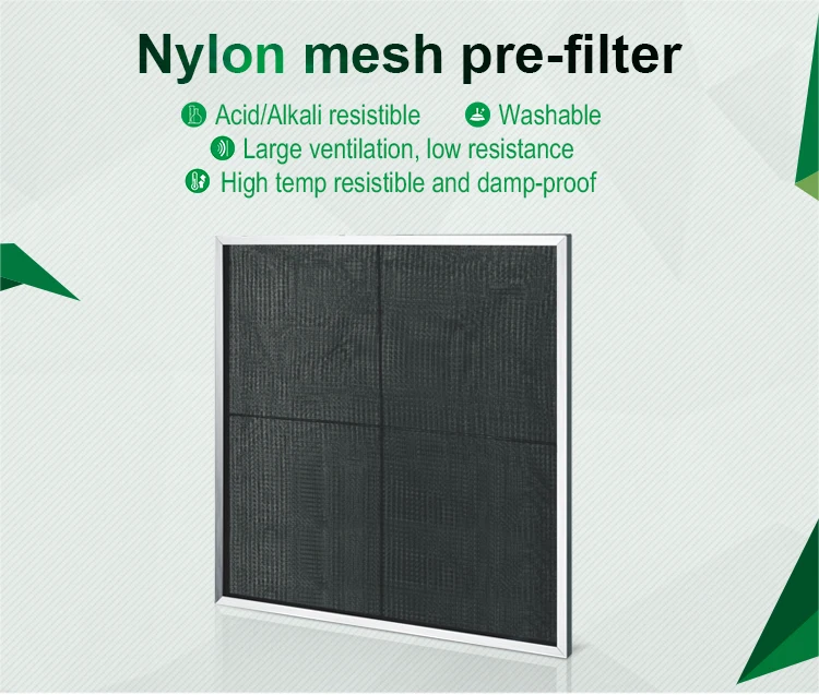 En779 Iso9001 Certificated Air Conditioning Filter Nylon Washable Mesh