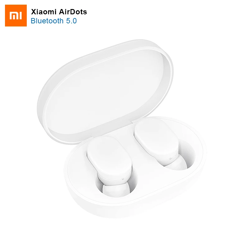 100% Original Xiaomi AirDots Blue tooth Earphone Youth Version Stereo MI Mini Wireless BT 5.0 Headset With Mic TWS  Earbuds
