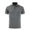 custom logo summer running sport cation fabric heather color polyester/spandex polo shirt dri fit golf shirt