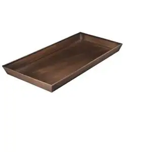 Smith & Hawken Copper Boot Tray Shoe Organization Copper Shelves 31x 15.2x 2.3"