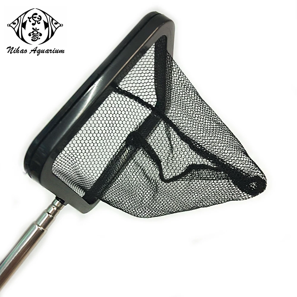 Aquarium Fish Tank Small Nets Extending Foldable Handle Micro Mesh