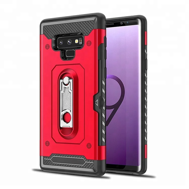 

Customized mobile phone case for samsung galaxy Note 9 case with Metal Kickstand, Multiple color as picture