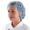 Cleanrooms Food Service PP Nonwoven Blue Green Disposable Bouffant Cap