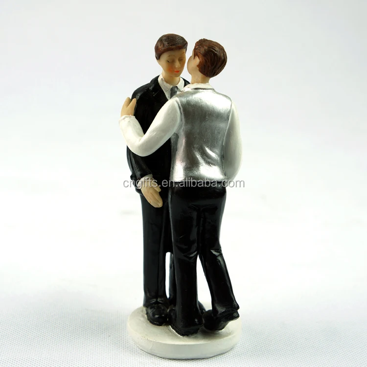

Wholesale Resin Figurines Gay Wedding Cake Topper for Wedding Cake Table Decorations