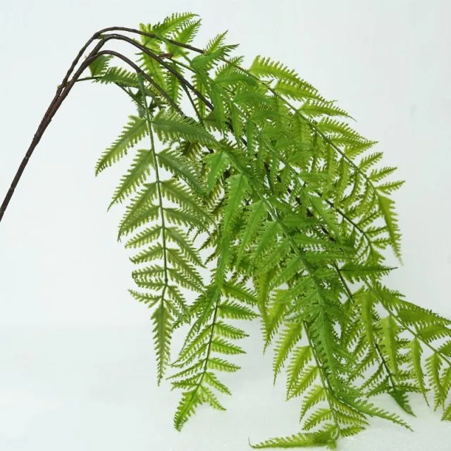Fake Grass Green Bush Leaves Plants Artificial Ferns For Wall Decoration Arrangement 100cm Length Wall Hanging Foliage