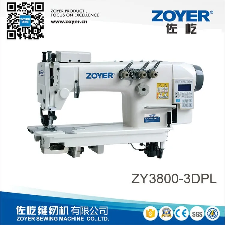 Zy38003dpl Zoyer High Speed Three Needle Chain Stitch Sewing Machine With Puller Buy Sewing